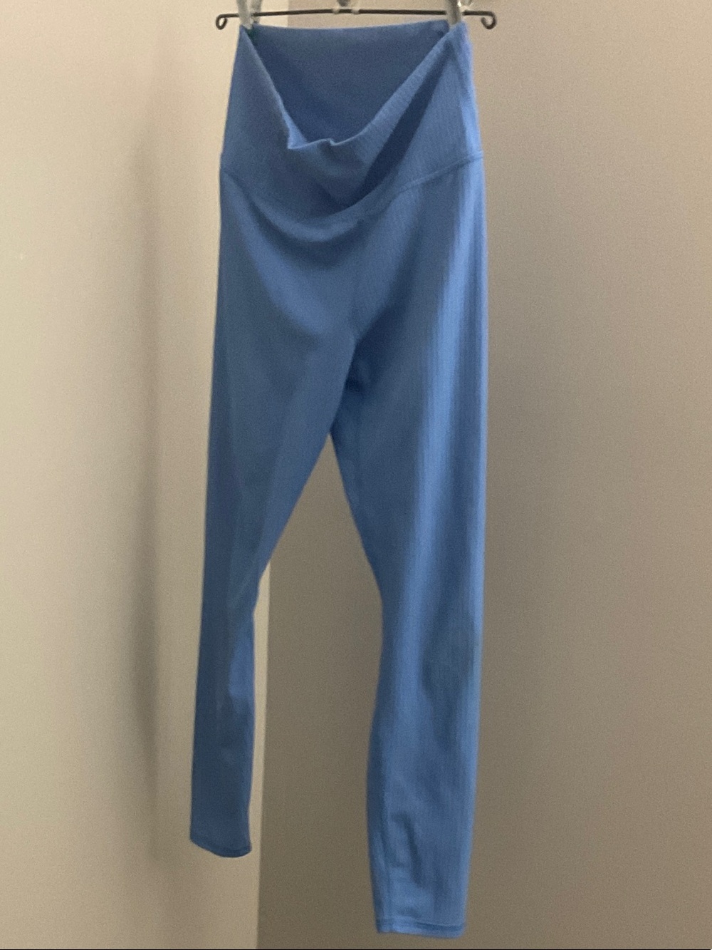all in motion Blue Girls' Ribbed High-Waist Leggings